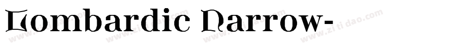 Lombardic Narrow字体转换